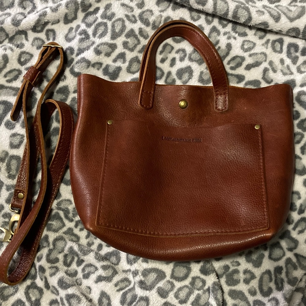 Mini Crossbody Tote Nutmeg Portland Leather Goods PLG